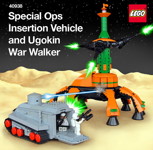 Ugokin War Walker crushing Special Operations Insertion Vehicle